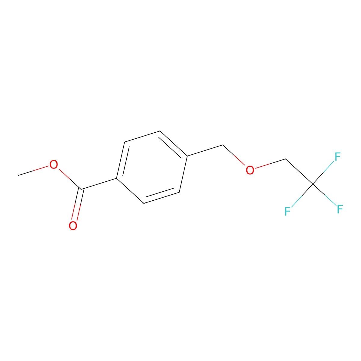 Methyl 4-[(2,2,2-trifluoroethoxy)methyl]benzoate molecular structure, CAS 497240-75-2