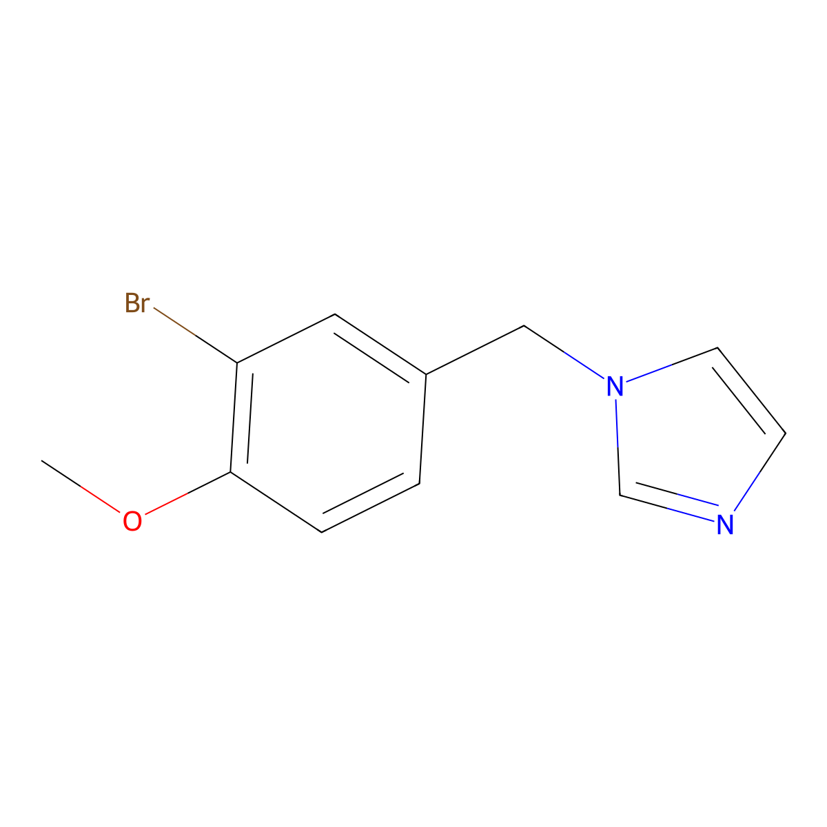 1-(3-bromo-4-methoxybenzyl)-1H-imidazole molecular structure, CAS 497247-47-9