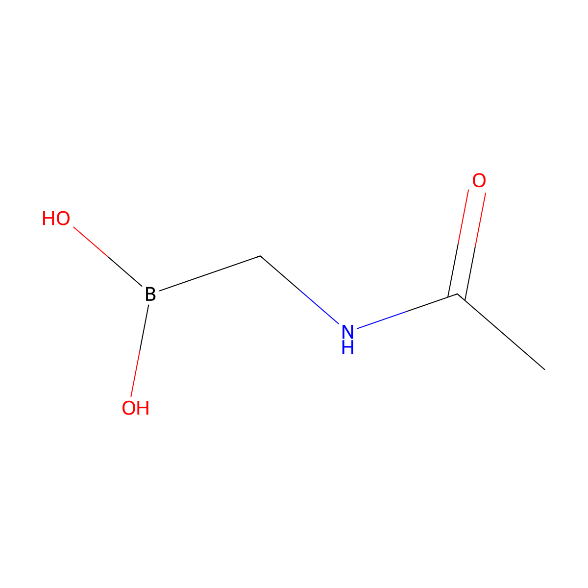 Acetamidomethylboronic Acid molecular structure, CAS 497258-71-6