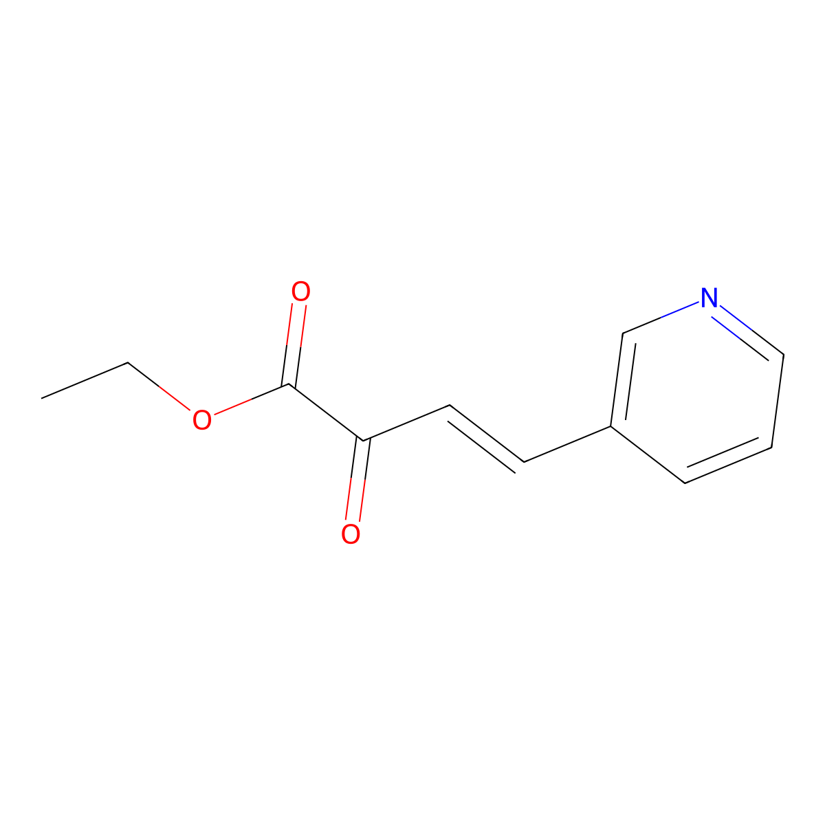 Ethyl 2-oxo-4-(pyridin-3-yl)but-3-enoate molecular structure, CAS 497265-21-1