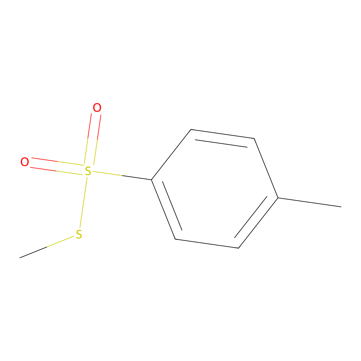 S-Methyl 4-methylbenzenesulfonothioate molecular structure, CAS 4973-66-4