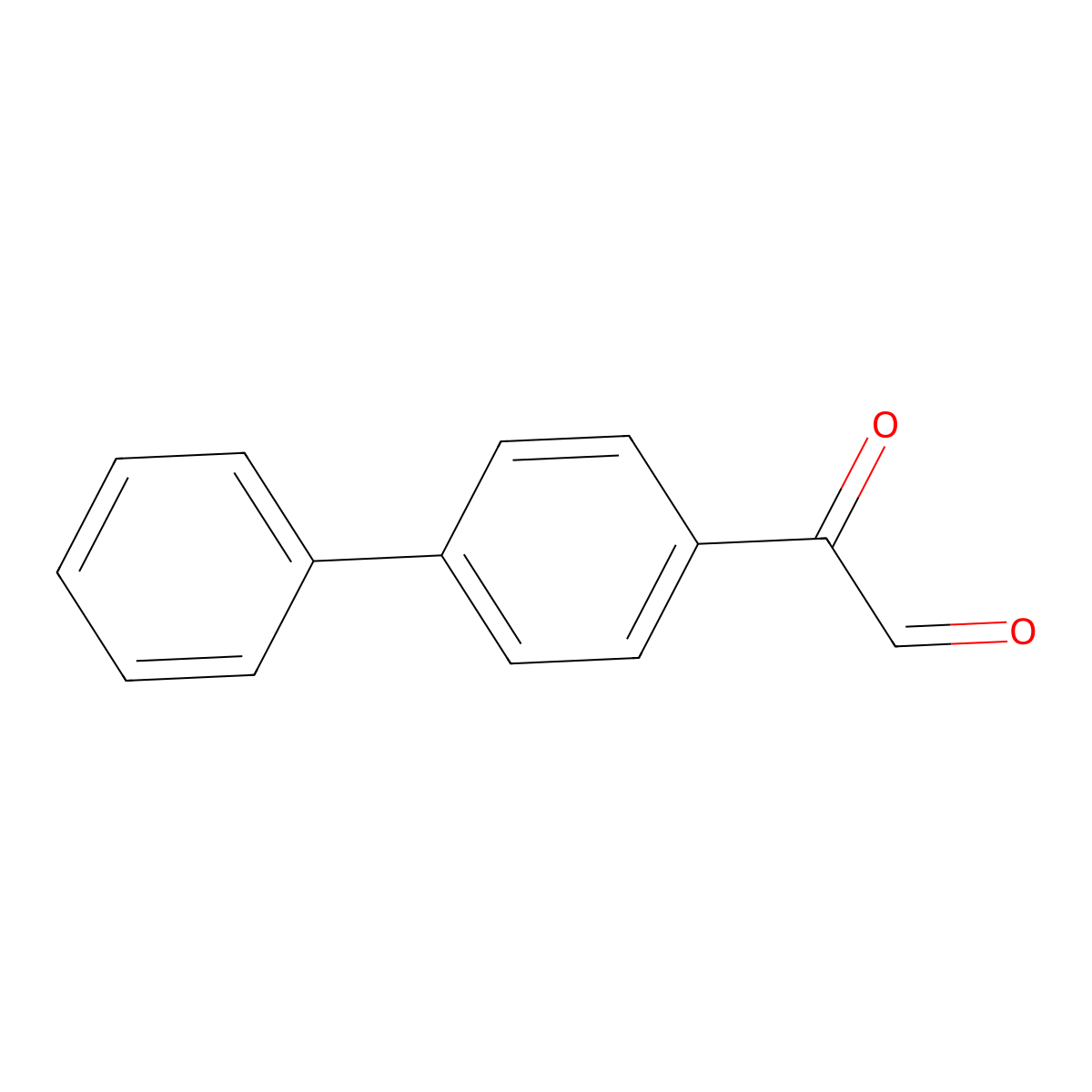 alpha-Oxo(1,1'-biphenyl)-4-acetaldehyde molecular structure, CAS 4974-58-7