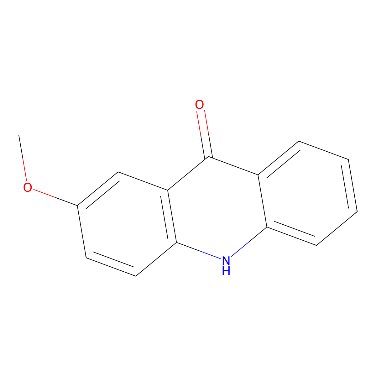 2-Methoxy-9(10H)-acridone molecular structure, CAS 49742-72-5