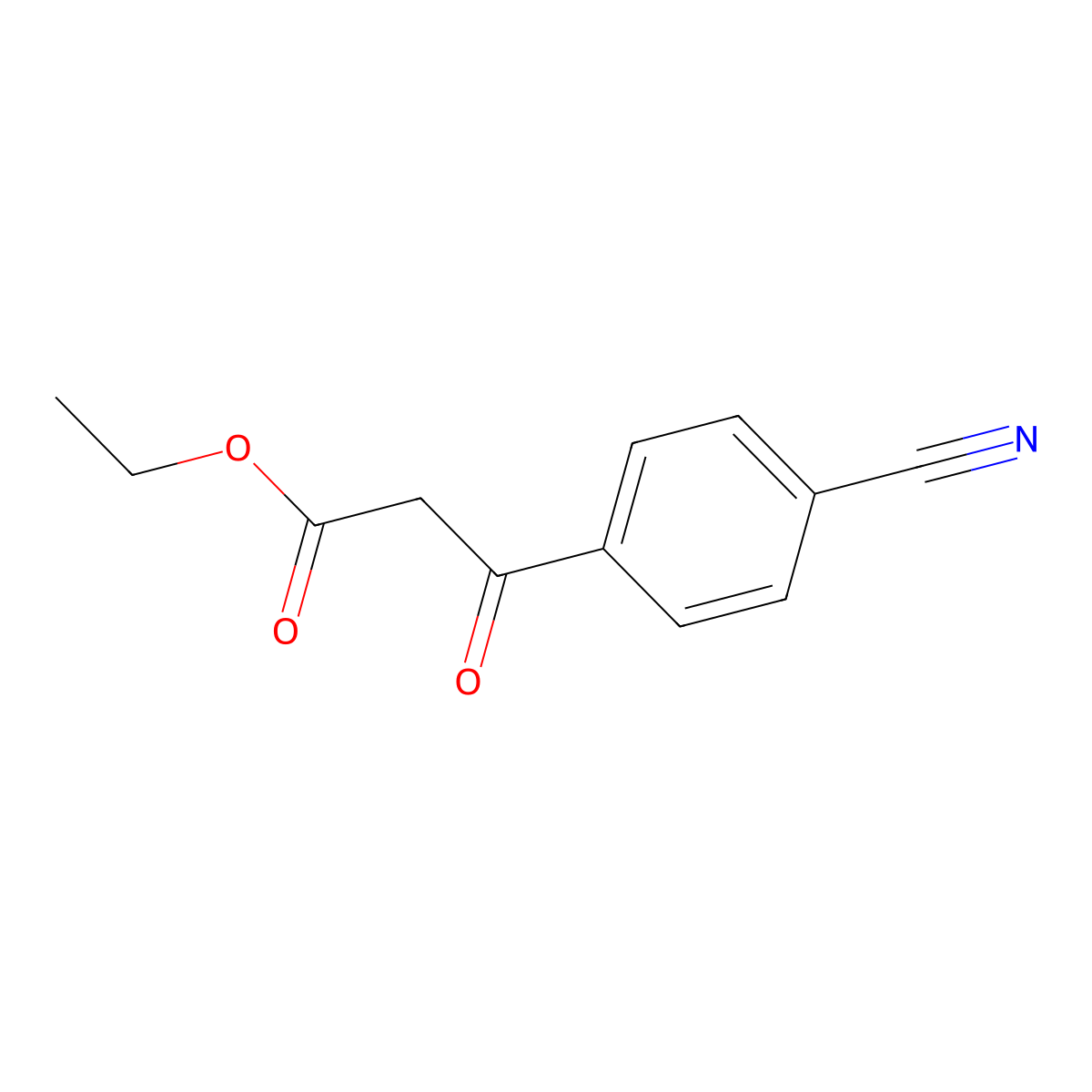 Ethyl 3-(4-Cyanophenyl)-3-oxopropionate molecular structure, CAS 49744-93-6