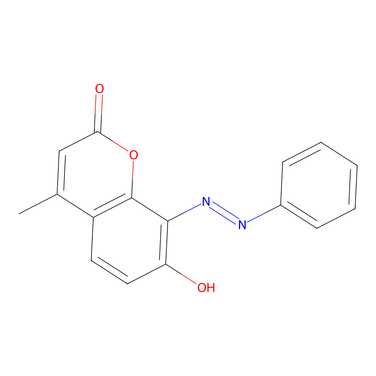 7-Hydroxy-4-methyl-8-(phenyldiazenyl)chromen-2-one molecular structure, CAS 49747-16-2
