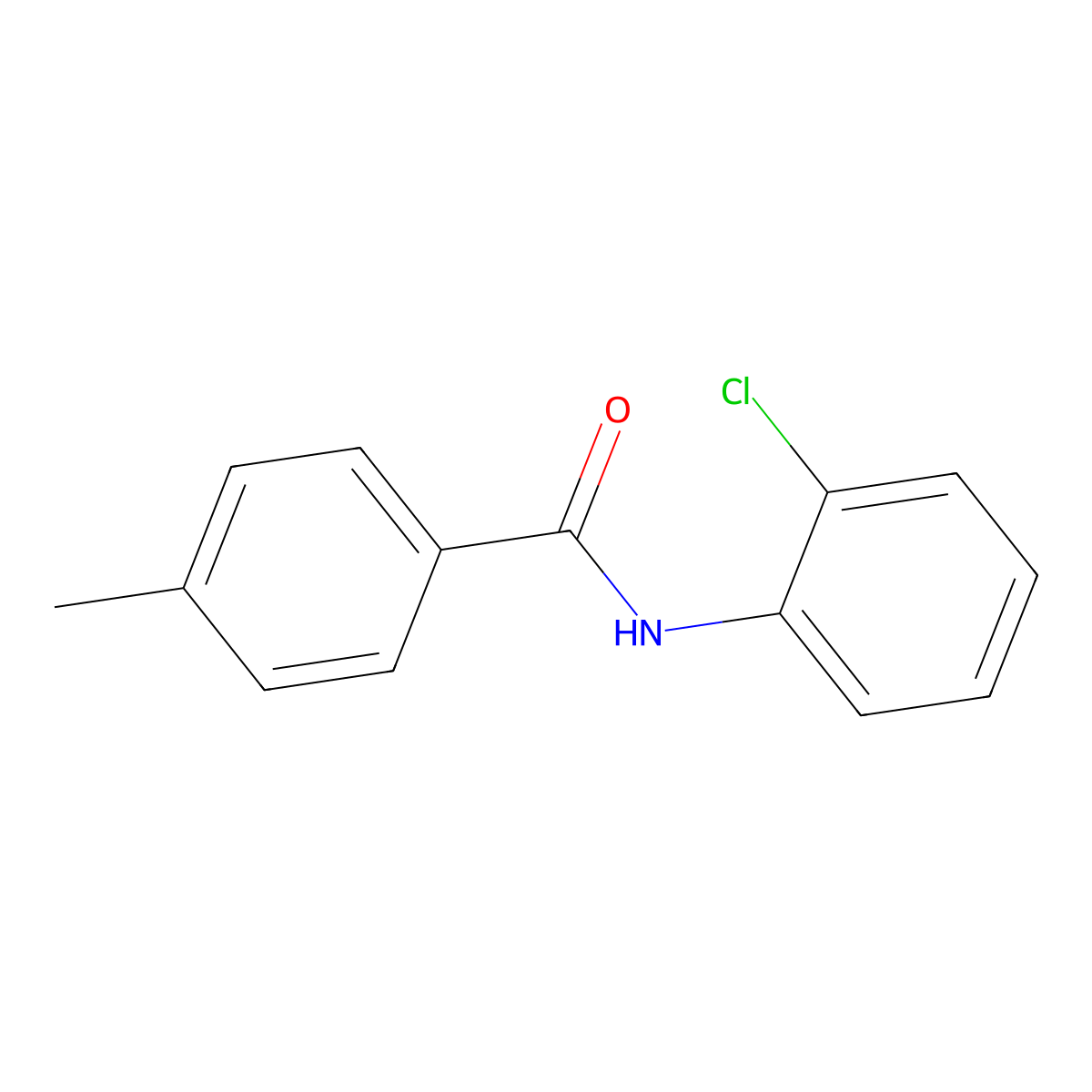 N-(2-chlorophenyl)-4-methylbenzamide molecular structure, CAS 49747-46-8