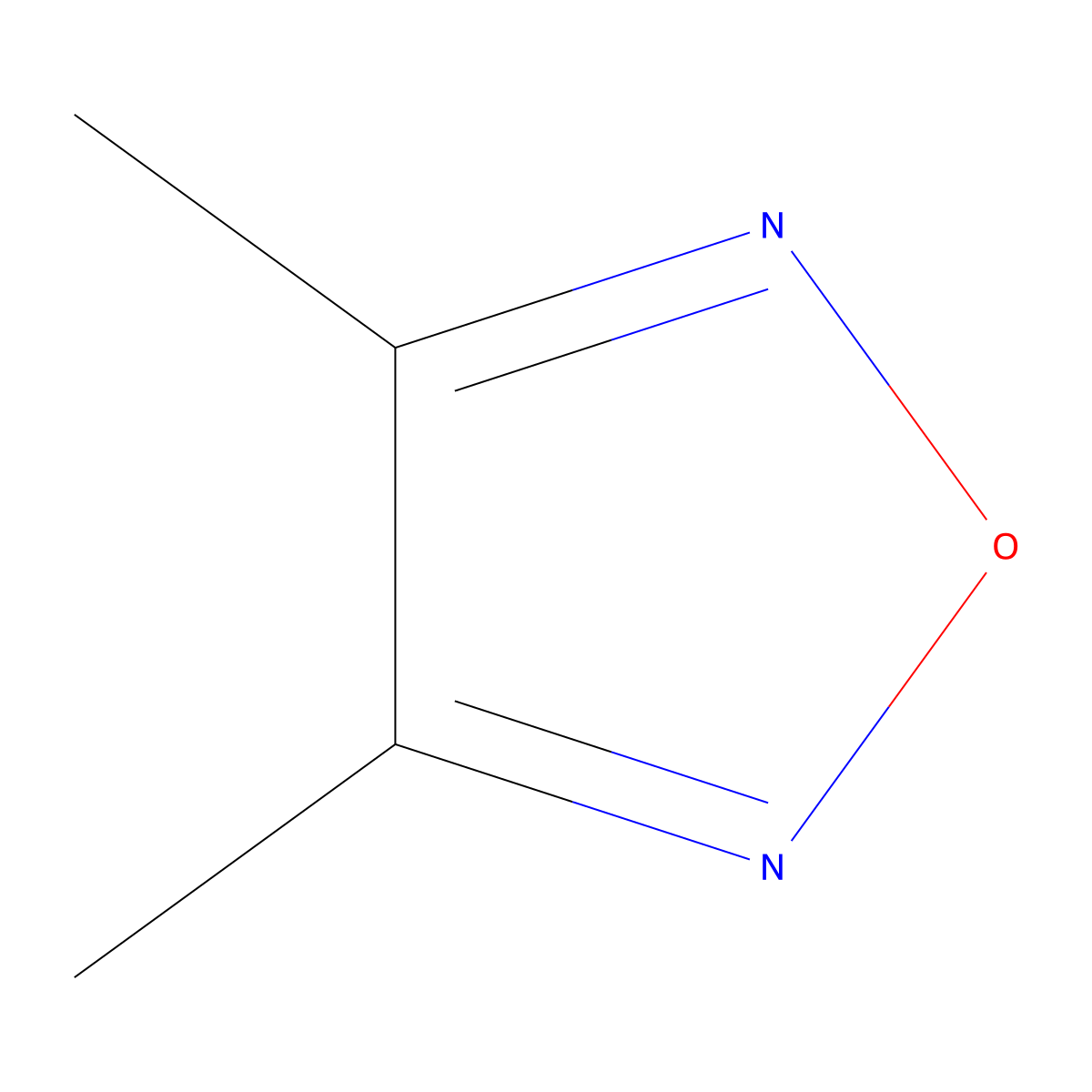 Dimethyl-1,2,5-oxadiazole molecular structure, CAS 4975-21-7