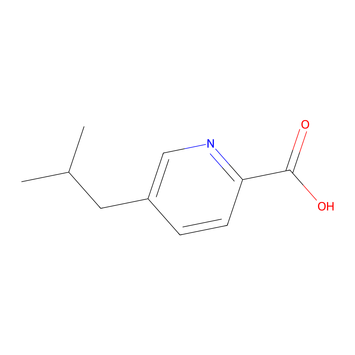 5-Isobutylpicolinic acid molecular structure, CAS 49751-49-7