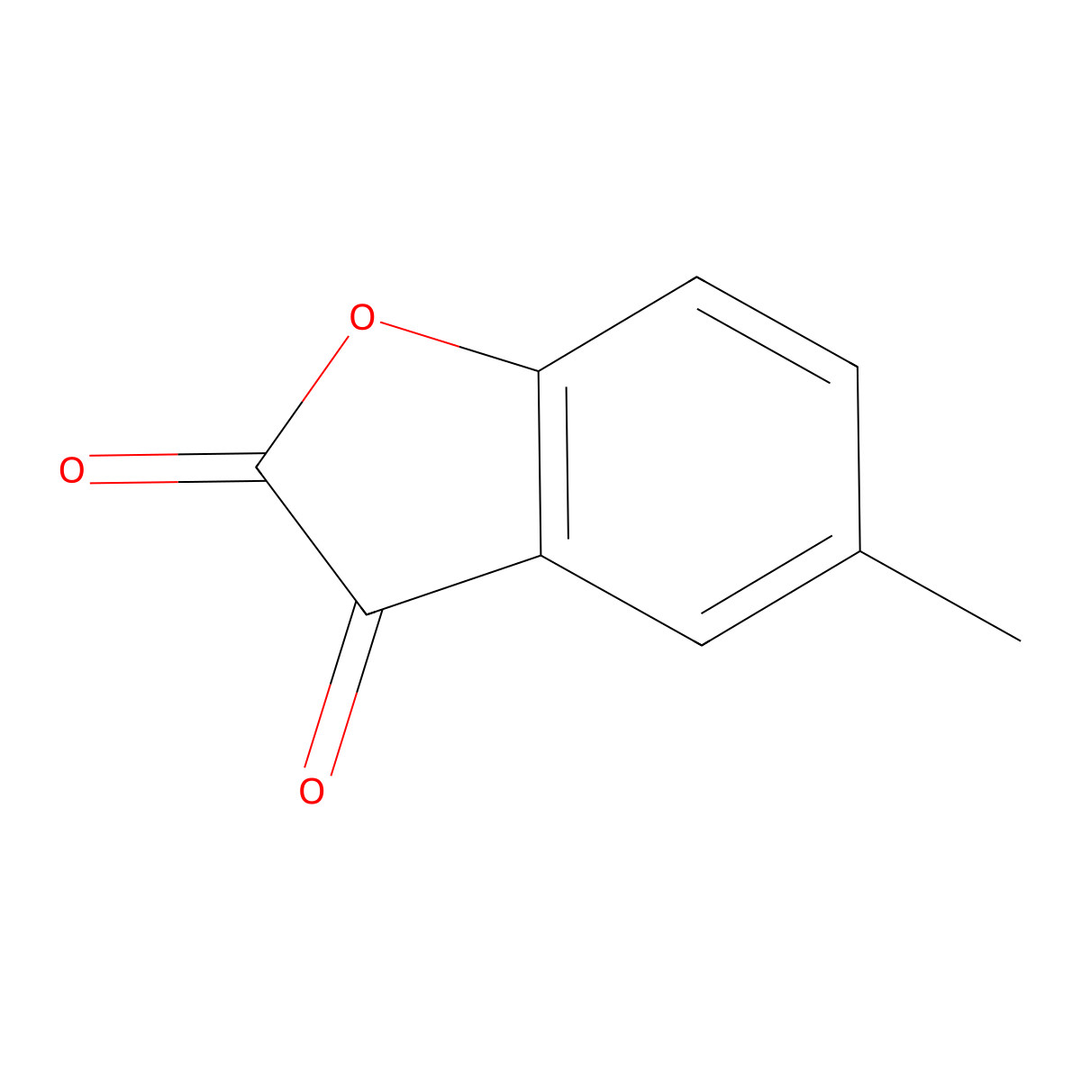 5-Methyl-2,3-dihydro-1-benzofuran-2,3-dione molecular structure, CAS 49753-63-1