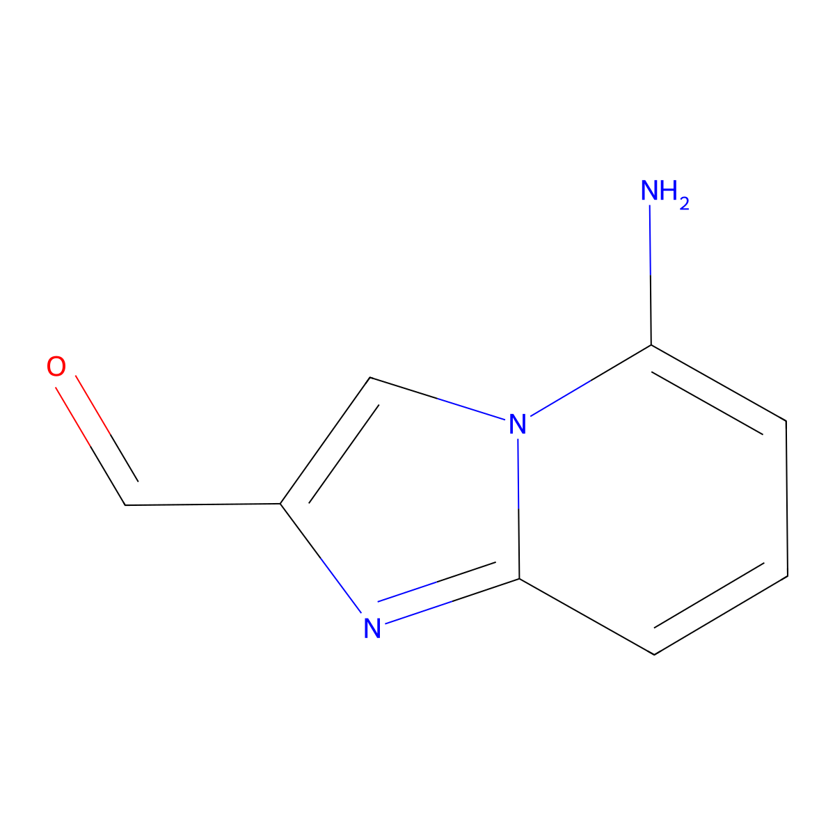 5-Aminoimidazo[1,2-a]pyridine-2-carbaldehyde molecular structure, CAS 49753-74-4