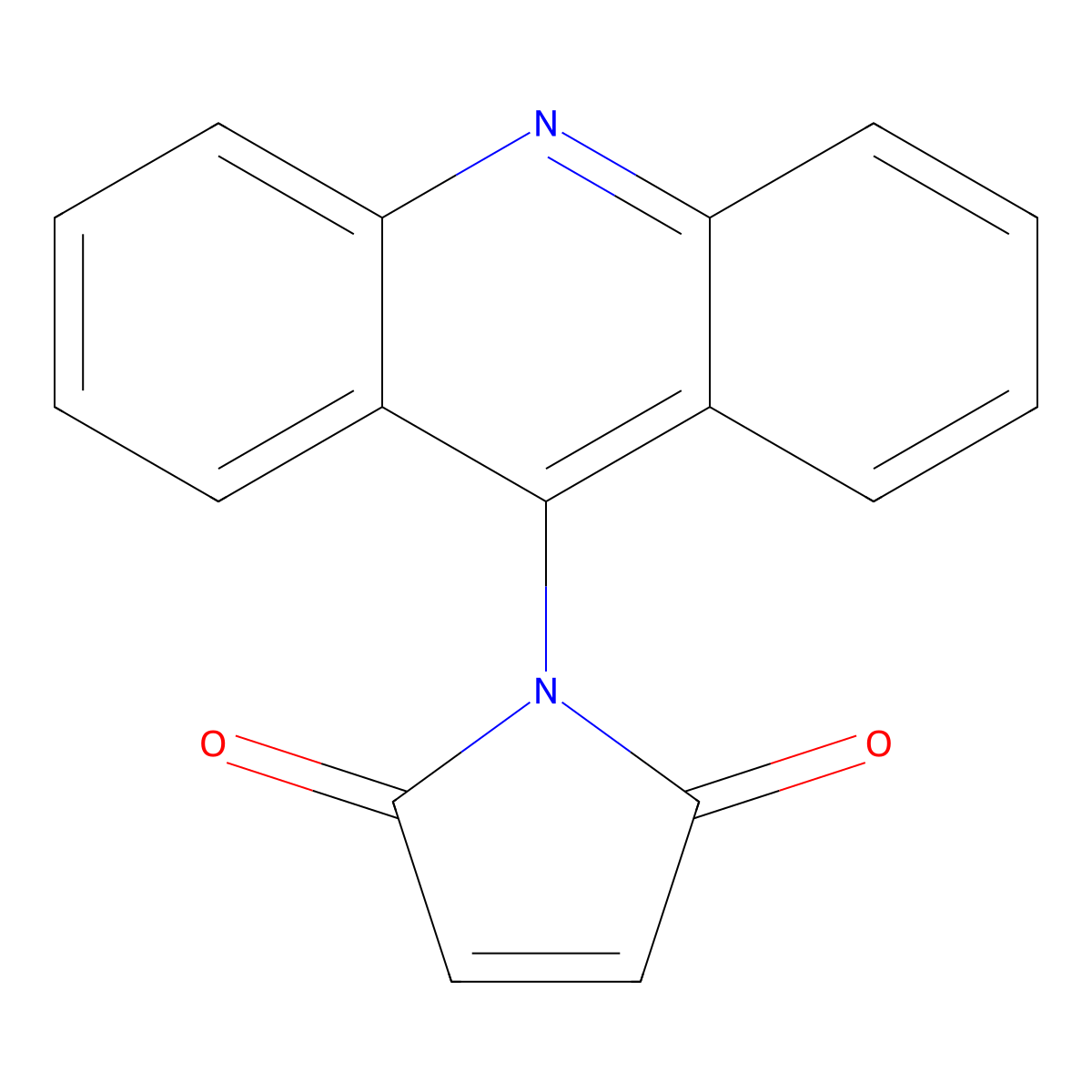 N-(9-Acridinyl)maleimide molecular structure, CAS 49759-20-8