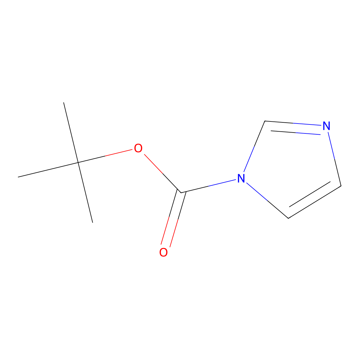 tert-butyl 1H-imidazole-1-carboxylate molecular structure, CAS 49761-82-2