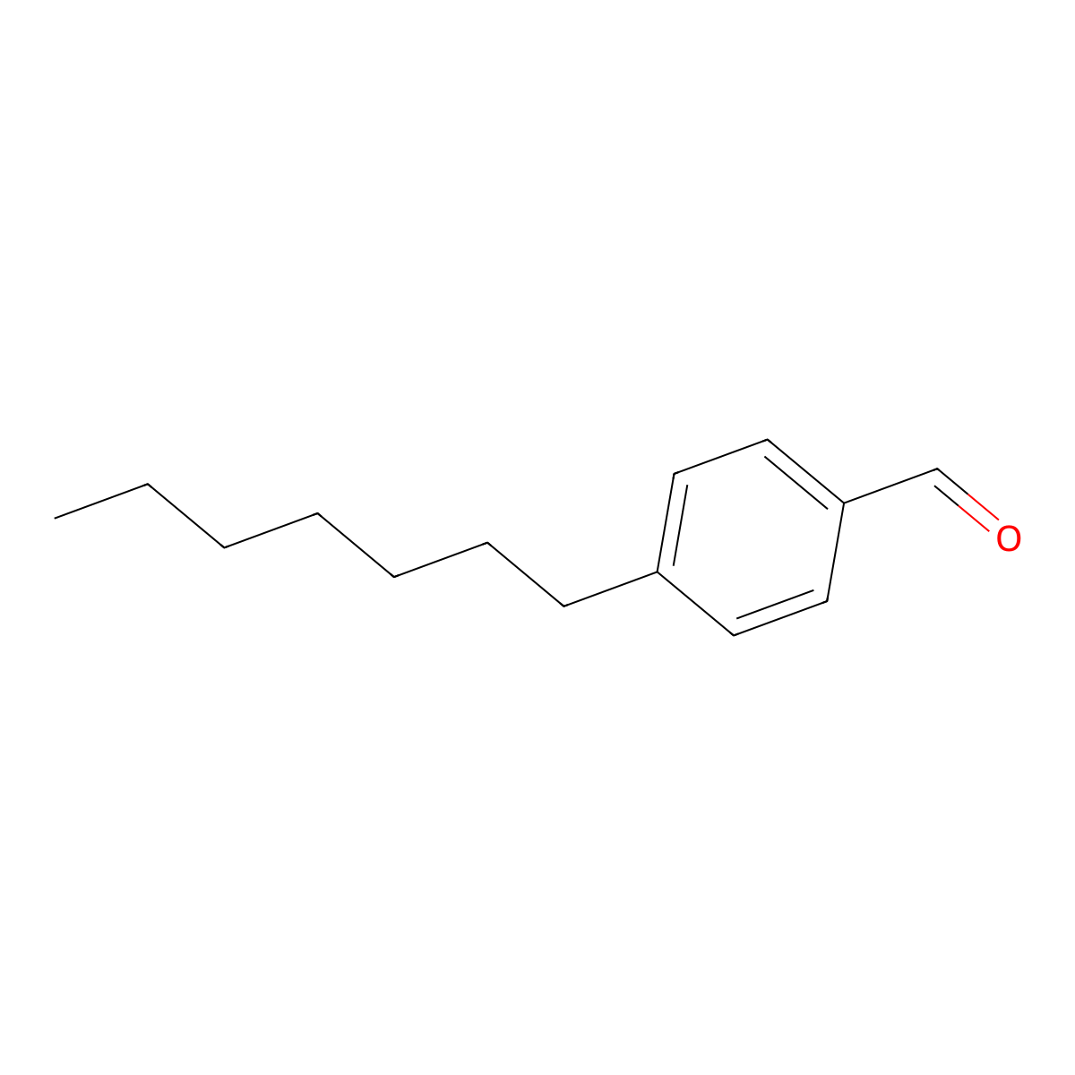 4-Heptylbenzaldehyde molecular structure, CAS 49763-67-9