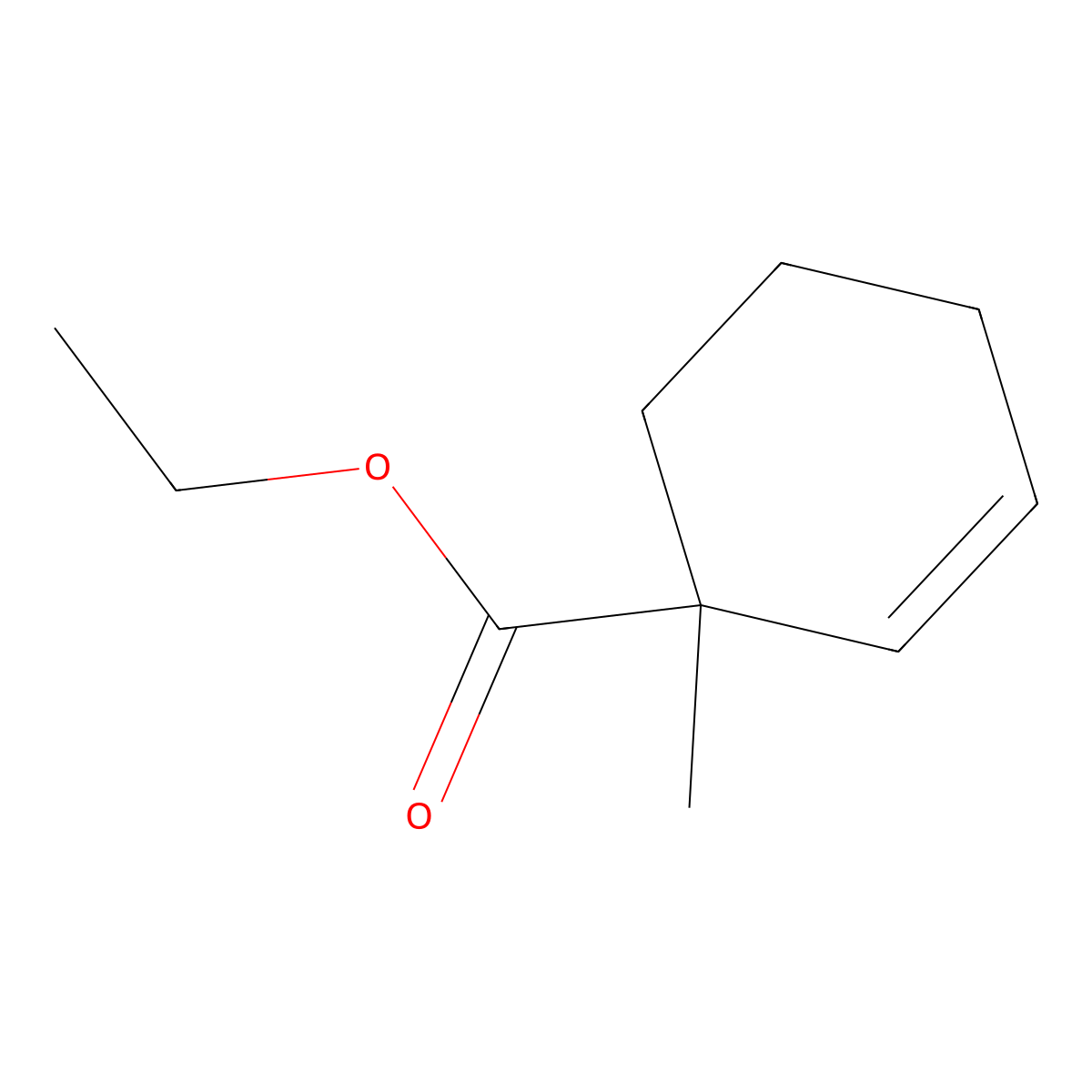 Ethyl 1-methylcyclohex-2-ene-1-carboxylate molecular structure, CAS 49768-04-9
