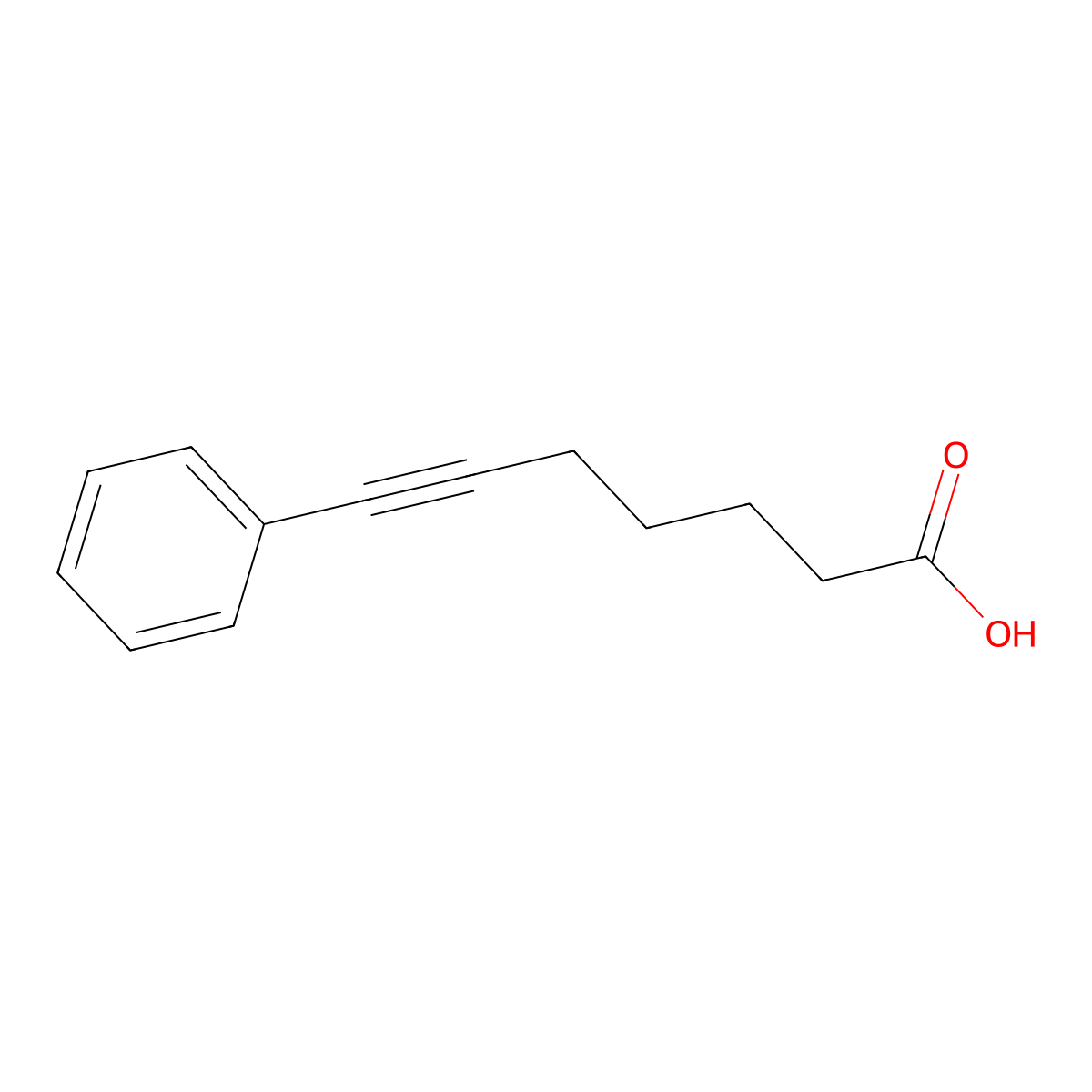 7-phenylhept-6-ynoic Acid molecular structure, CAS 49769-28-0