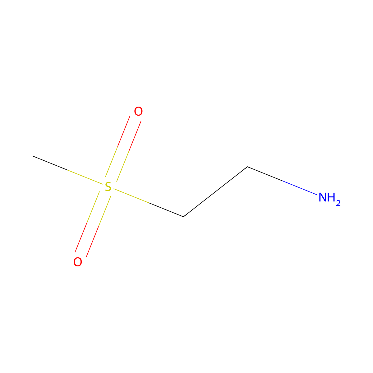 2-(Methylsulfonyl)ethanamine molecular structure, CAS 49773-20-8