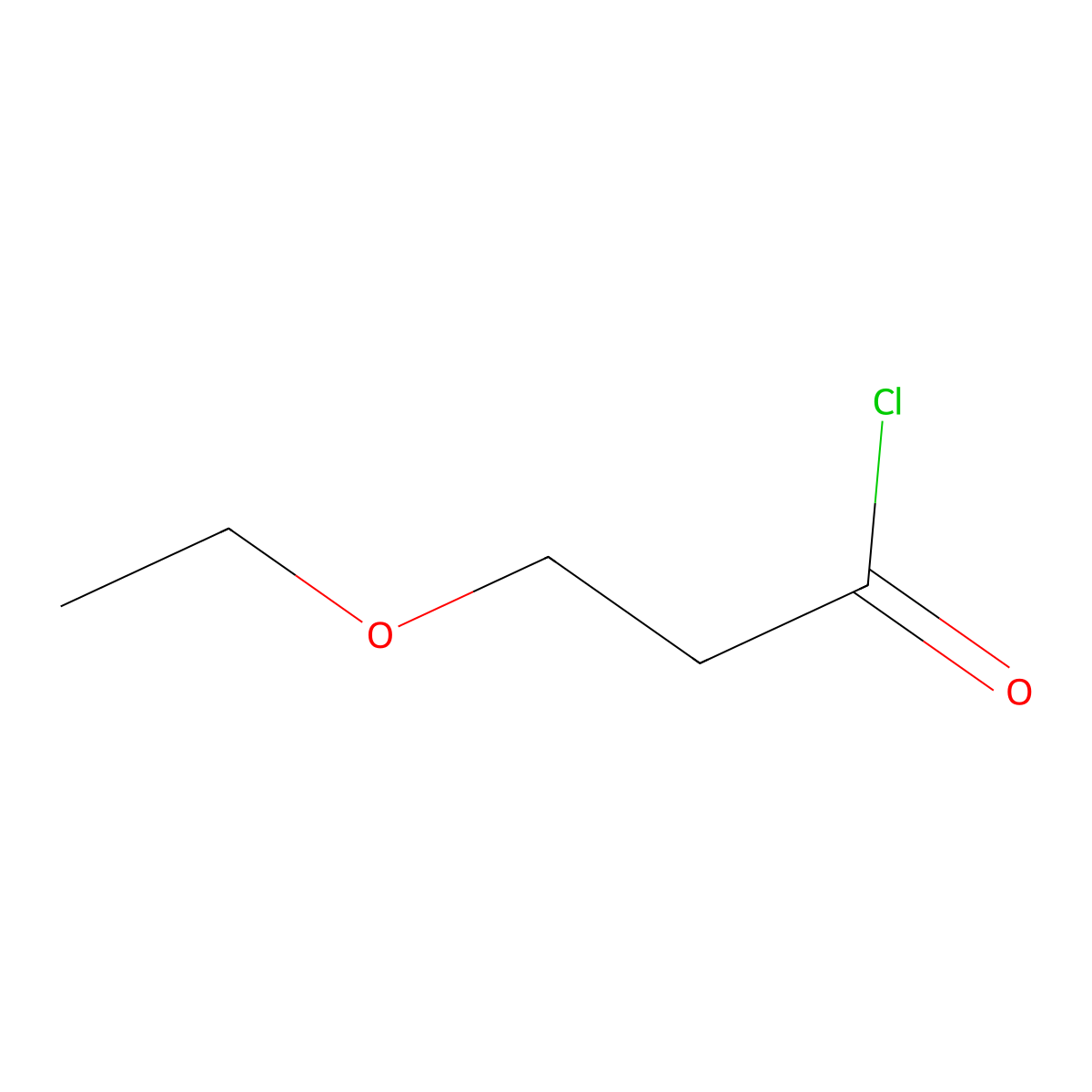 3-Ethoxypropanoyl chloride molecular structure, CAS 49775-37-3