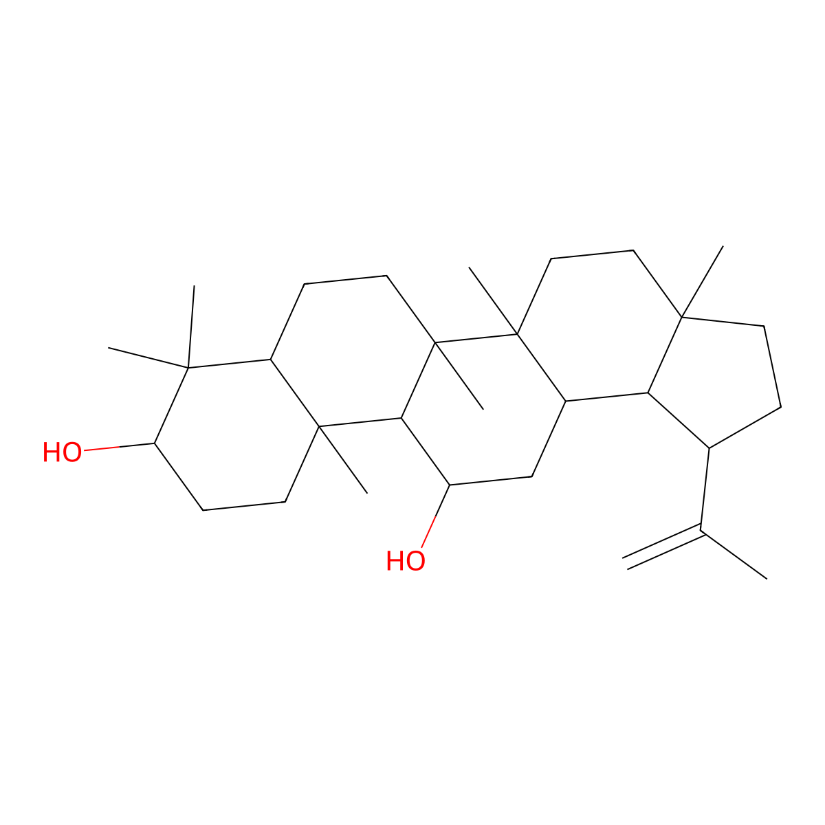 11beta-Hydroxylupeol molecular structure, CAS 49776-92-3