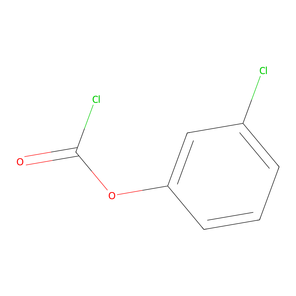 3-Chlorophenyl carbonochloridate molecular structure, CAS 49782-76-5