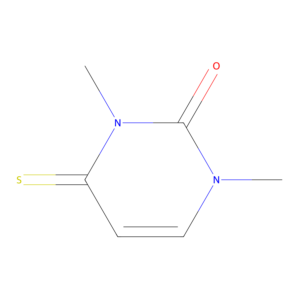 1,3-Dimethyl-4-thiouracil molecular structure, CAS 49785-67-3