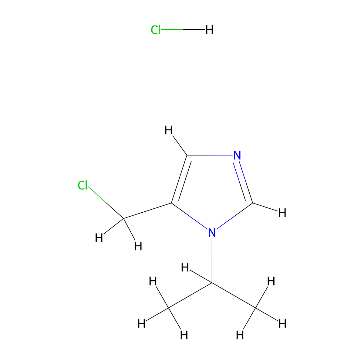 5-(Chloromethyl)-1-isopropyl-1H-imidazole hydrochloride molecular structure, CAS 497853-91-5