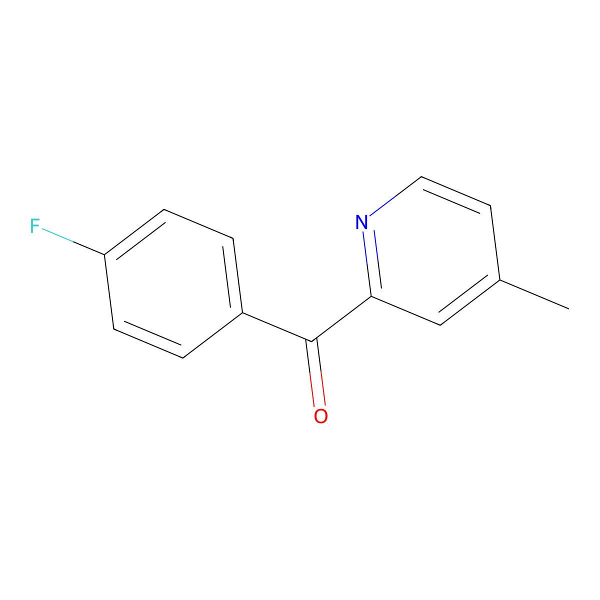 2-(4-Fluorobenzoyl)-4-methylpyridine molecular structure, CAS 497854-55-4