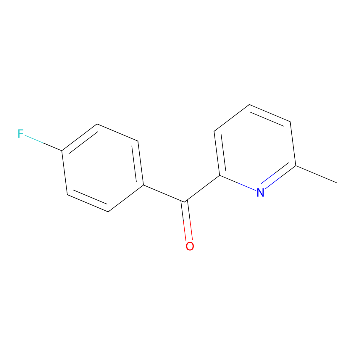 2-(4-Fluorobenzoyl)-6-methylpyridine molecular structure, CAS 497854-88-3