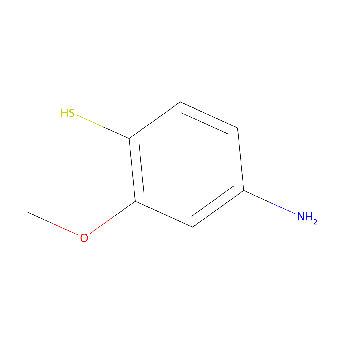 4-Amino-2-methoxybenzenethiol molecular structure, CAS 497855-25-1
