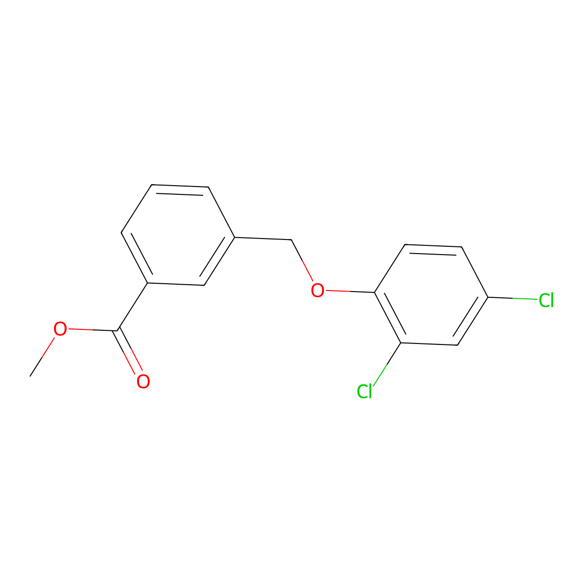 Methyl 3-[(2,4-dichlorophenoxy)methyl]benzoate molecular structure, CAS 497864-07-0