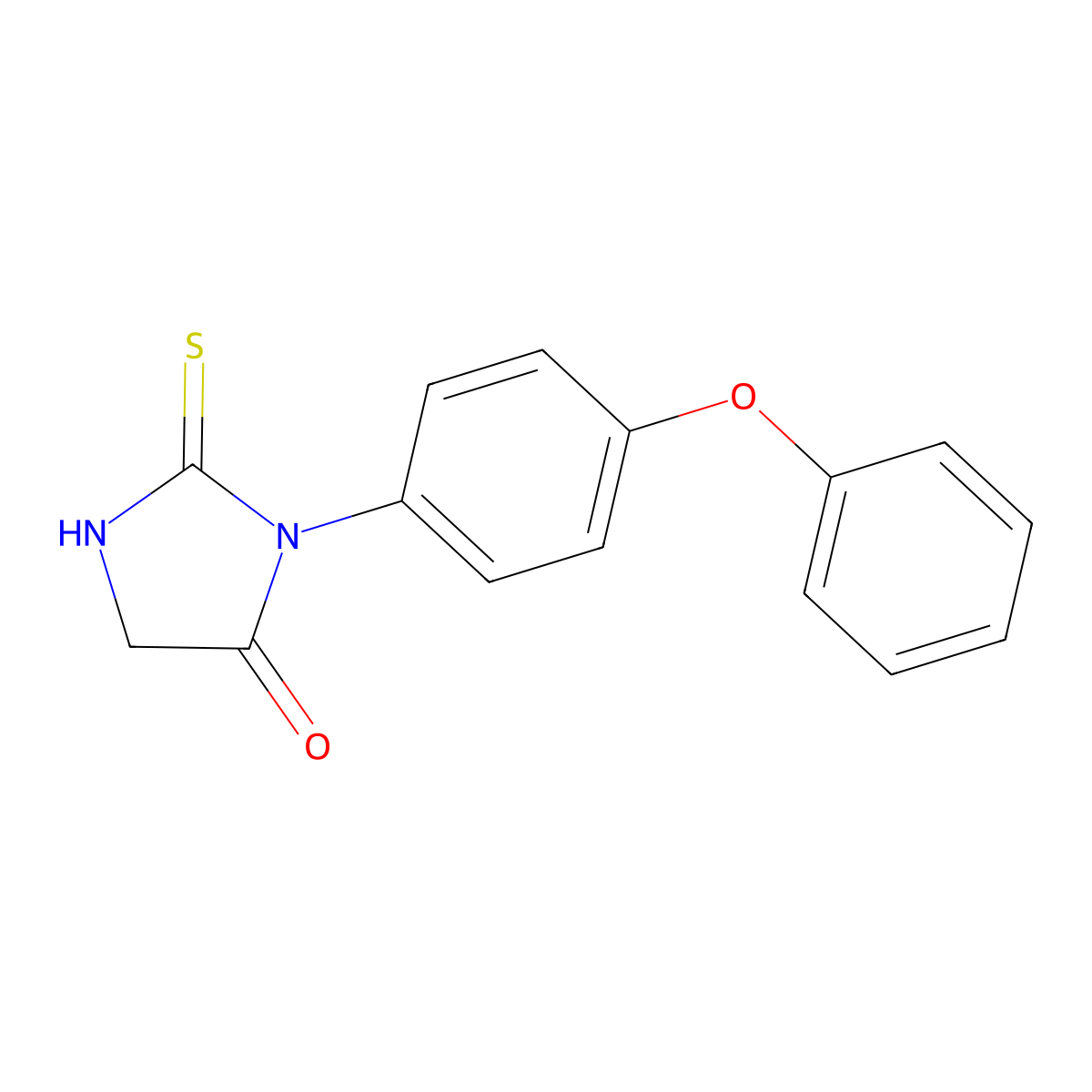 3-(4-Phenoxyphenyl)-2-thioxoimidazolidin-4-one molecular structure, CAS 497865-32-4