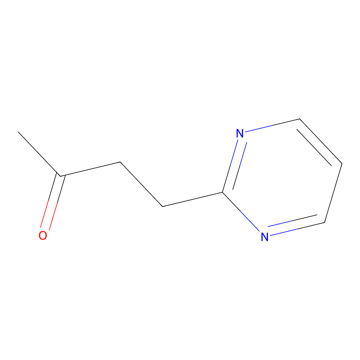 4-(Pyrimidin-2-yl)butan-2-one molecular structure, CAS 497867-90-0