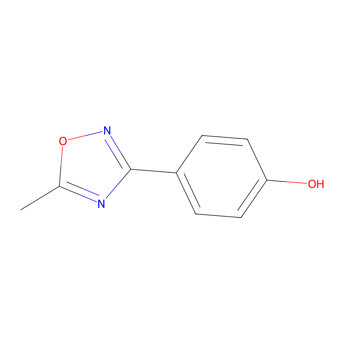 4-(5-Methyl-1,2,4-oxadiazol-3-yl)phenol molecular structure, CAS 49787-02-2