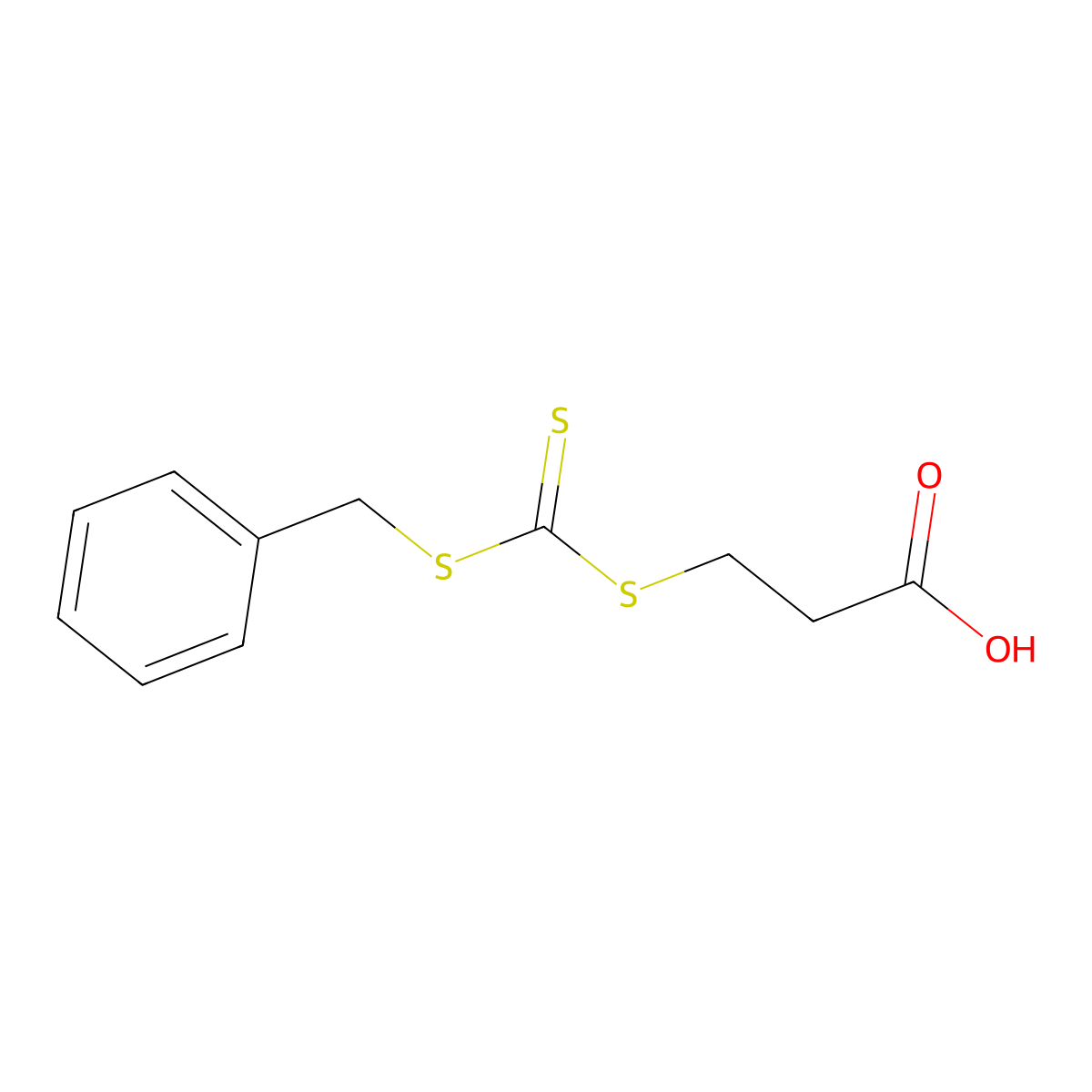 3-(((Benzylthio)carbonothioyl)thio)propionic Acid molecular structure, CAS 497931-76-7