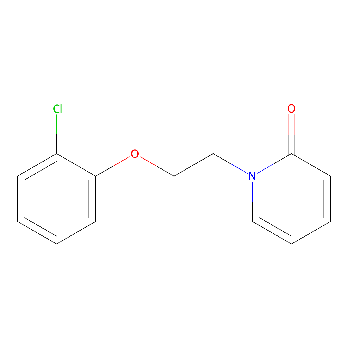 1-[2-(2-Chlorophenoxy)ethyl]pyridin-2-one molecular structure, CAS 497941-97-6