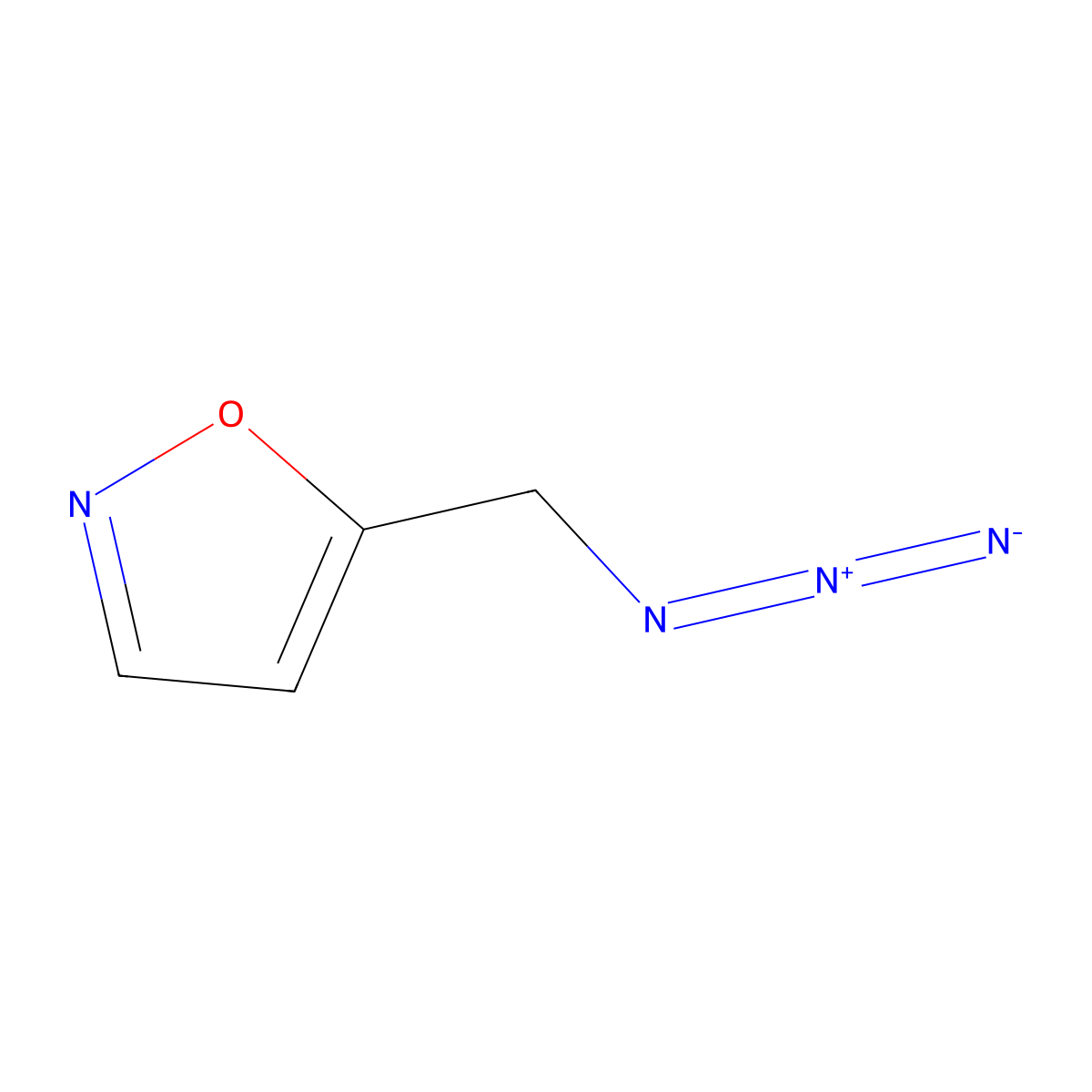 5-(Azidomethyl)-1,2-oxazole molecular structure, CAS 497947-78-1