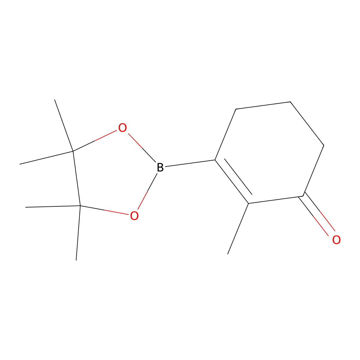 2-Methyl-3-(4,4,5,5-tetramethyl-1,3,2-dioxaborolan-2-yl)cyclohex-2-en-1-one molecular structure, CAS 497959-44-1