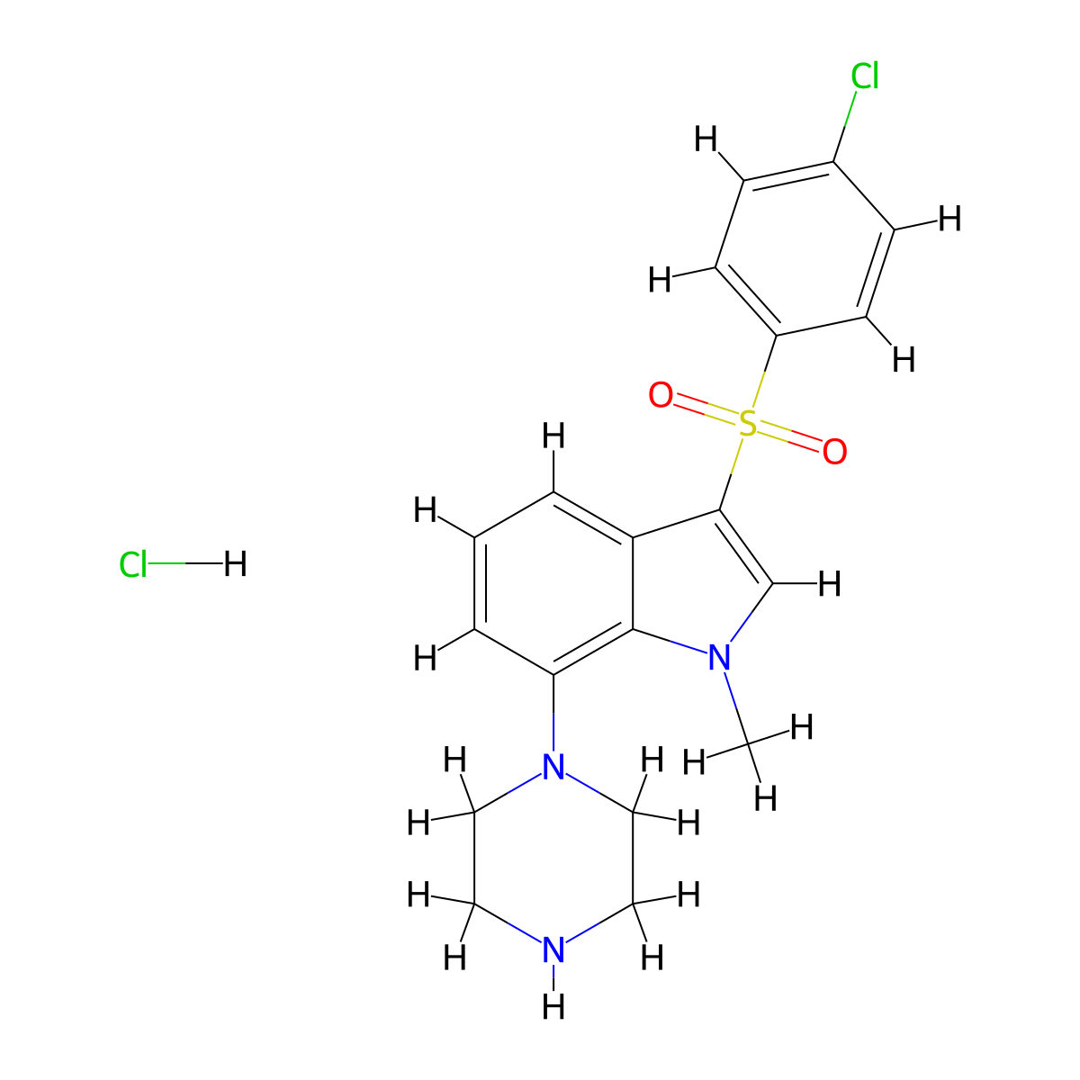 5-HT6 antagonist 29 molecular structure, CAS 497963-70-9