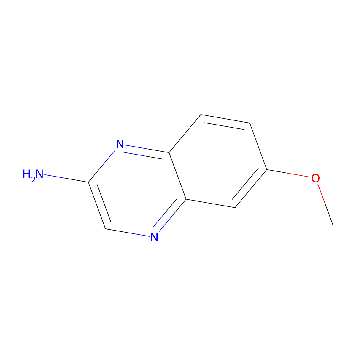 6-Methoxyquinoxalin-2-amine molecular structure, CAS 497967-47-2