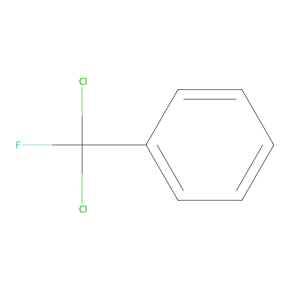 (Dichlorofluoromethyl)benzene molecular structure, CAS 498-67-9