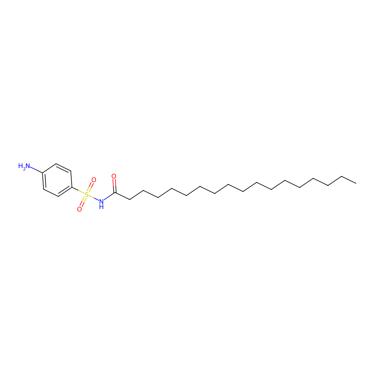 Stearylsulfamide molecular structure, CAS 498-78-2