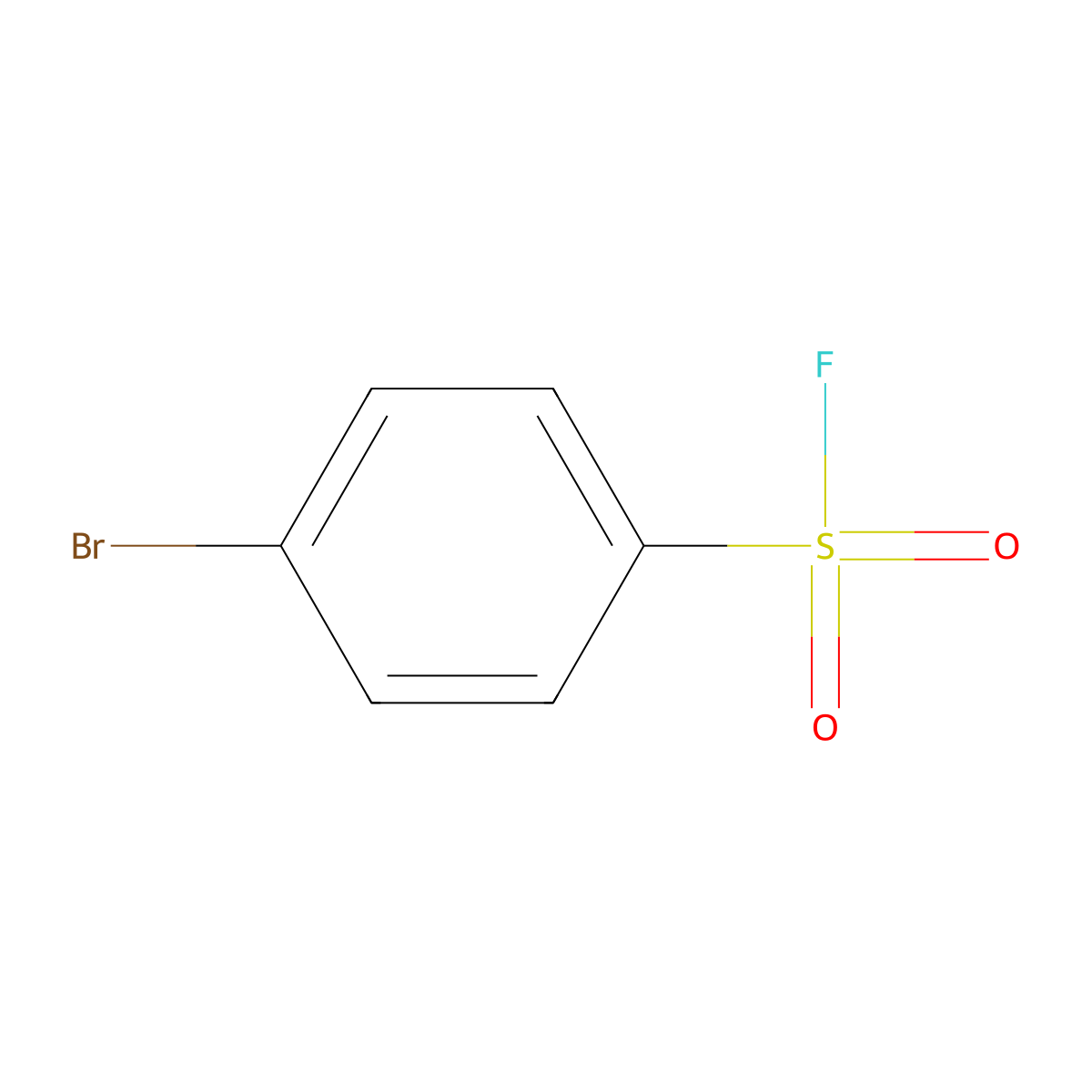 4-Bromobenzene-1-sulfonyl fluoride molecular structure, CAS 498-83-9