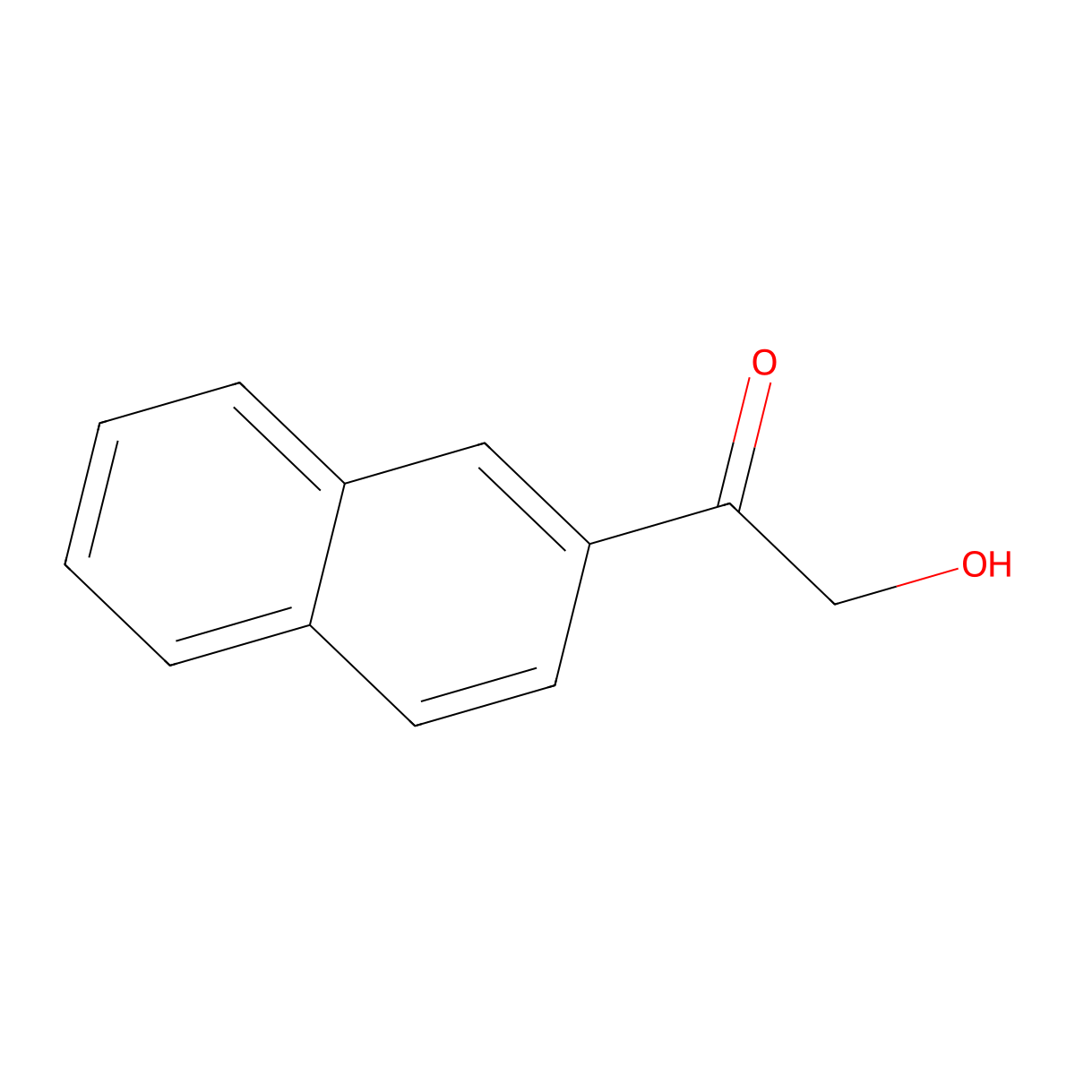 2-Hydroxy-1-(2-naphthalenyl)ethanone molecular structure, CAS 49801-18-5
