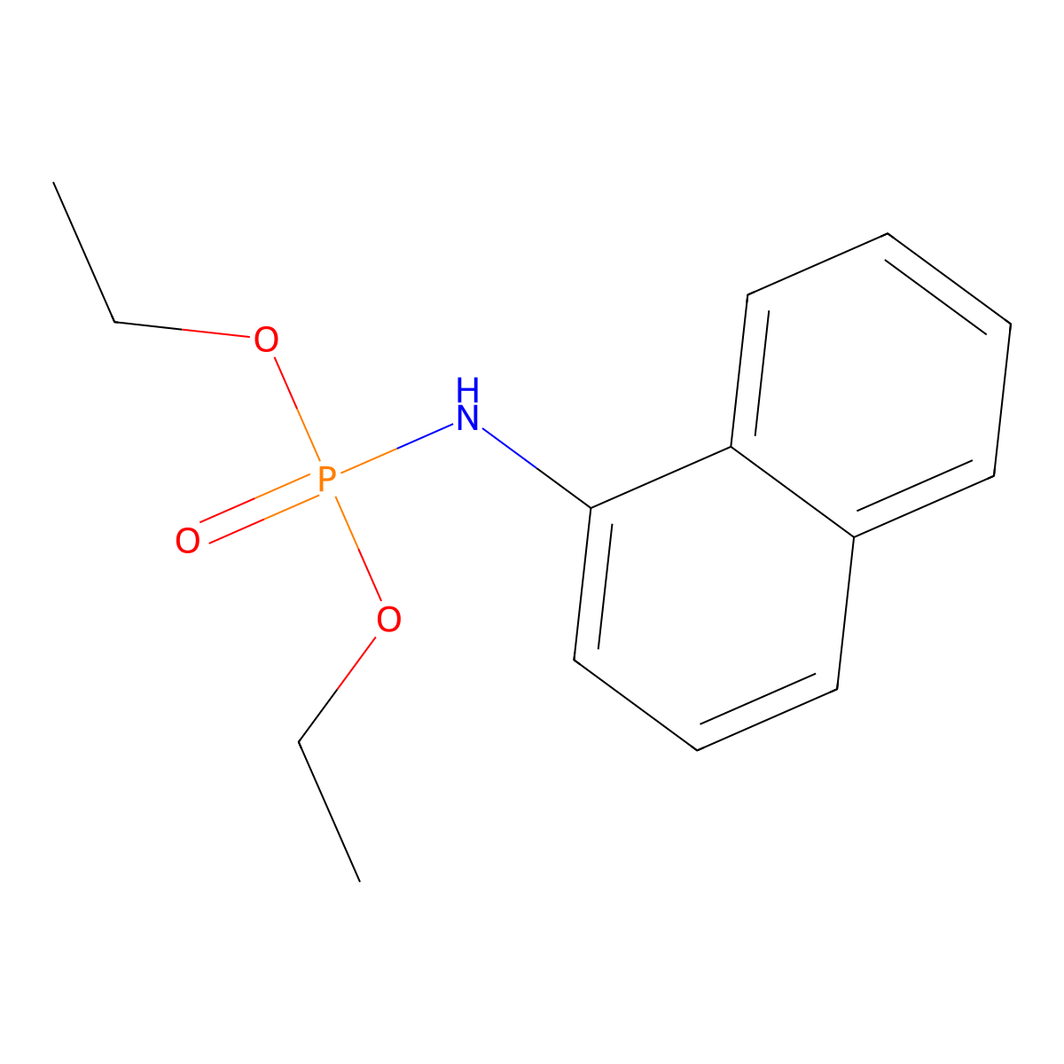 N-diethoxyphosphorylnaphthalen-1-amine molecular structure, CAS 49802-17-7