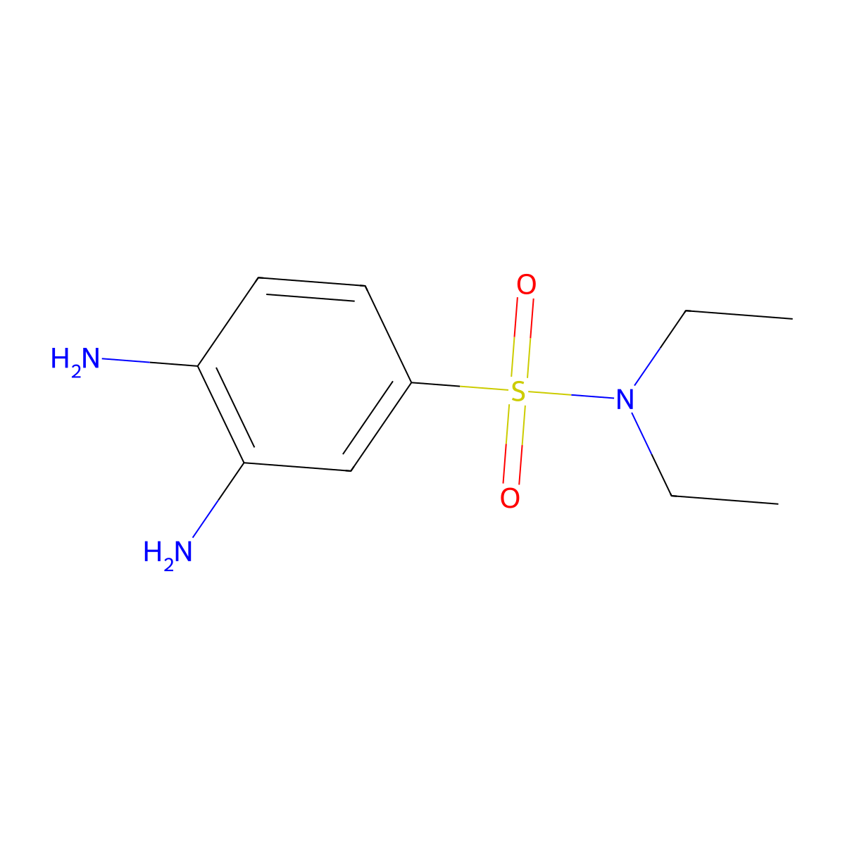 3,4-Diamino-N,N-diethyl-benzenesulfonamide molecular structure, CAS 49804-28-6