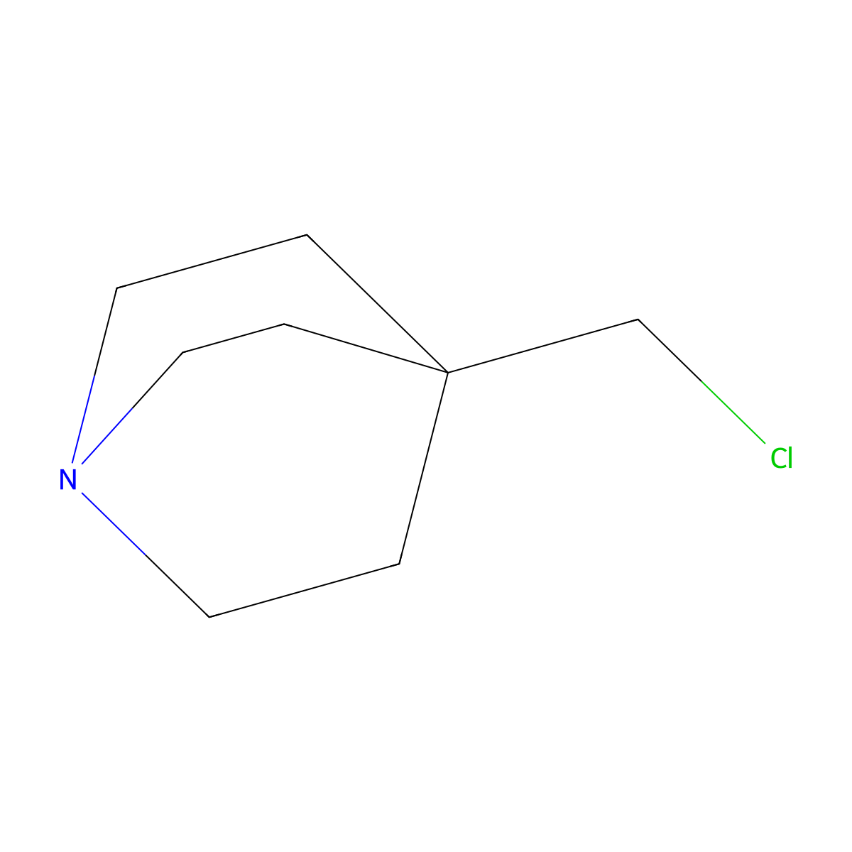 4-(Chloromethyl)-1-azabicyclo[2.2.2]octane molecular structure, CAS 49805-71-2