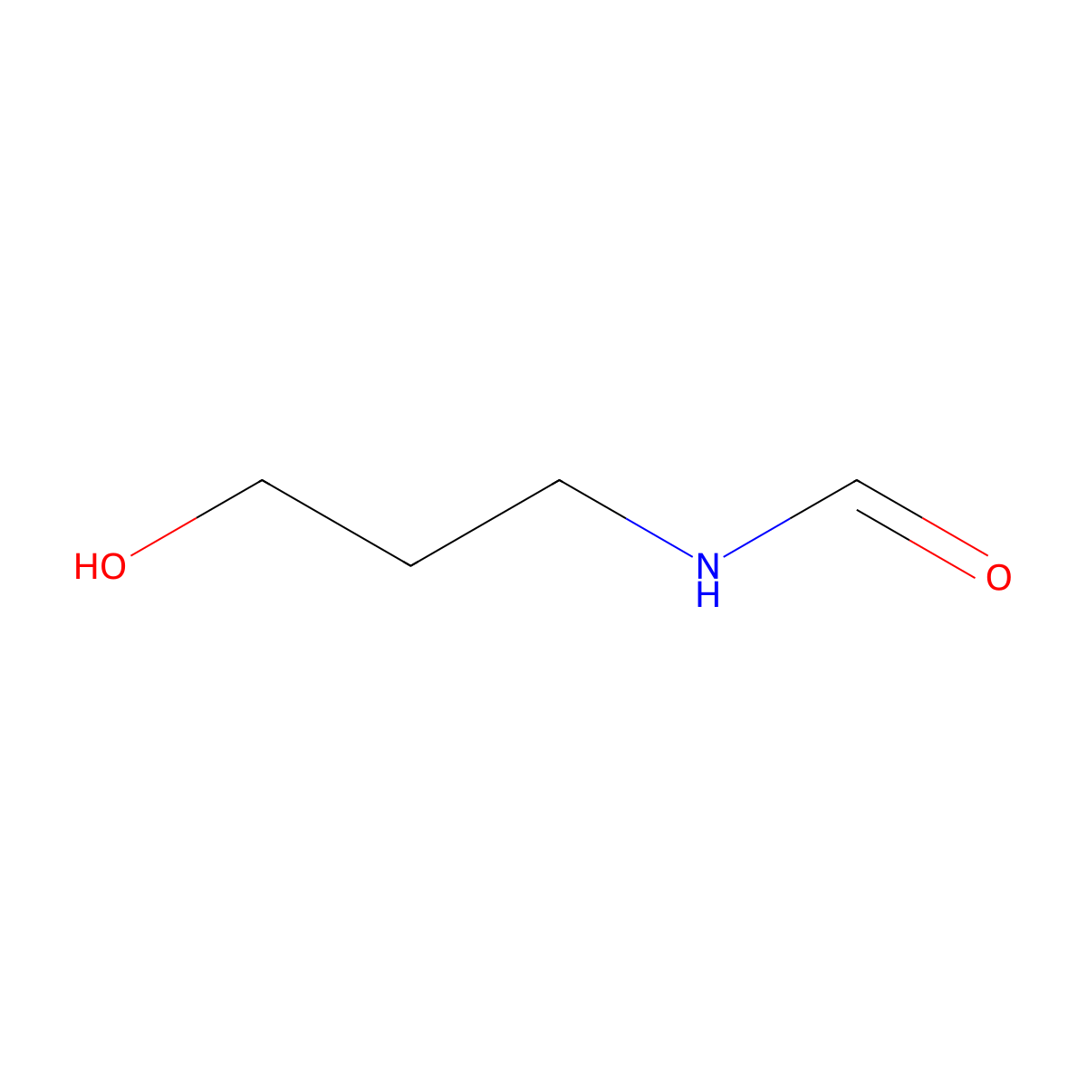 N-(3-hydroxypropyl)formamide molecular structure, CAS 49807-74-1