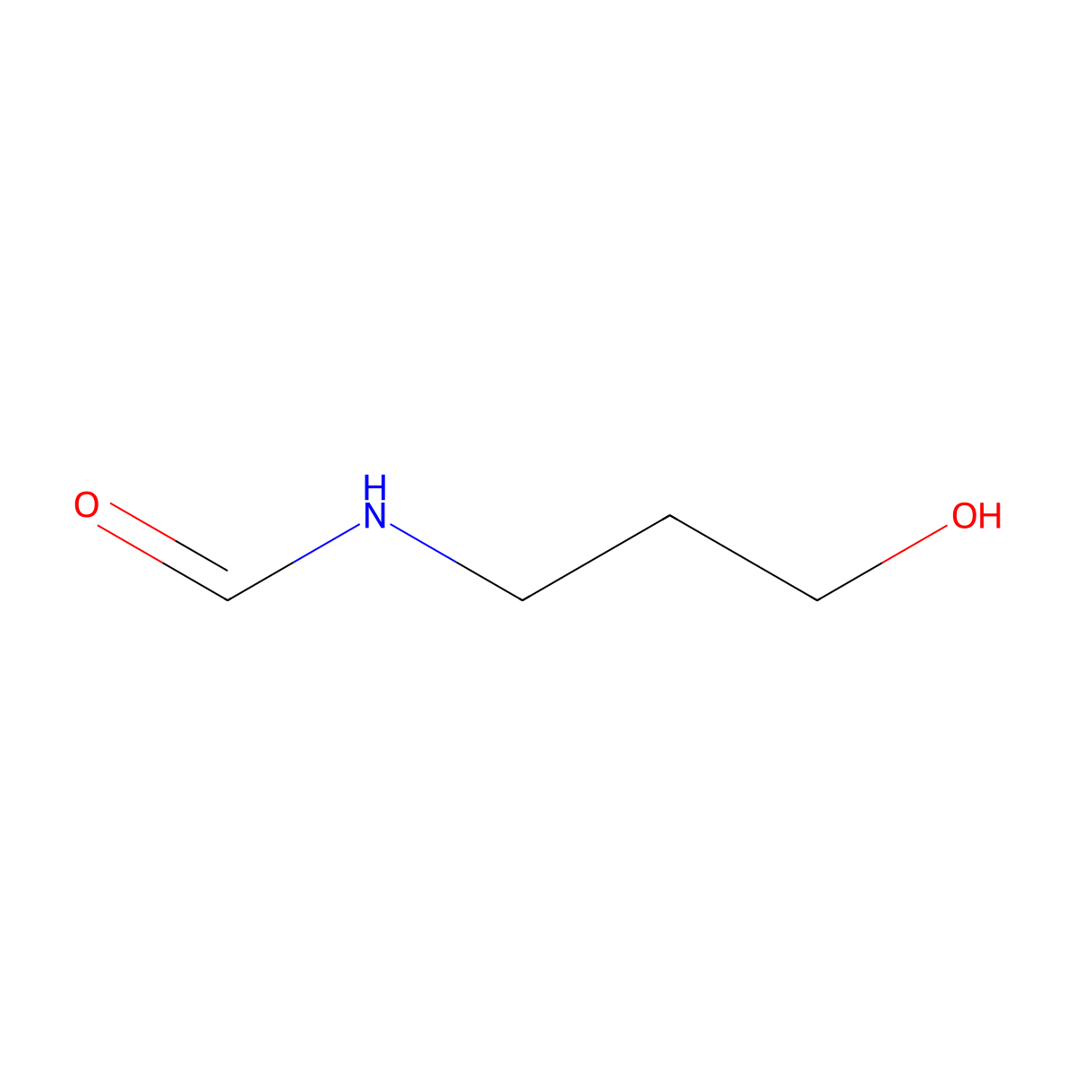 N-(3-hydroxypropyl)formamide molecular structure, CAS 49807-74-1