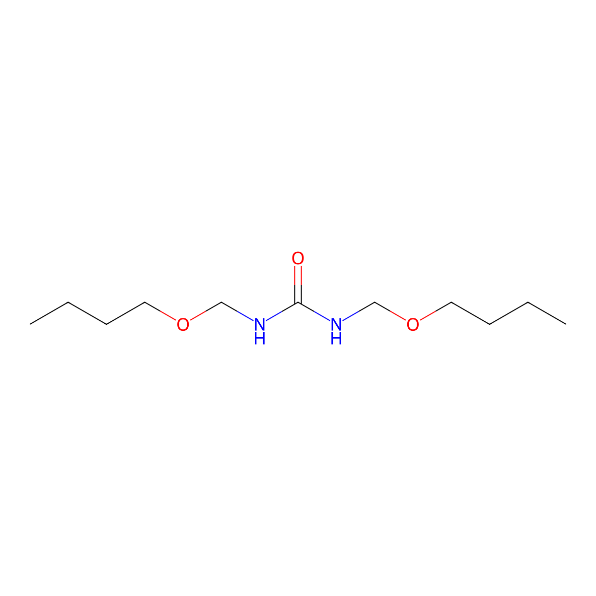 1,3-Bis(butoxymethyl)urea molecular structure, CAS 4981-47-9