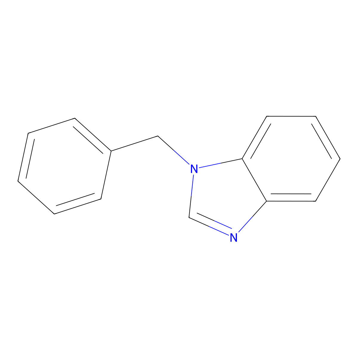 1-Benzyl-1H-benzimidazole molecular structure, CAS 4981-92-4