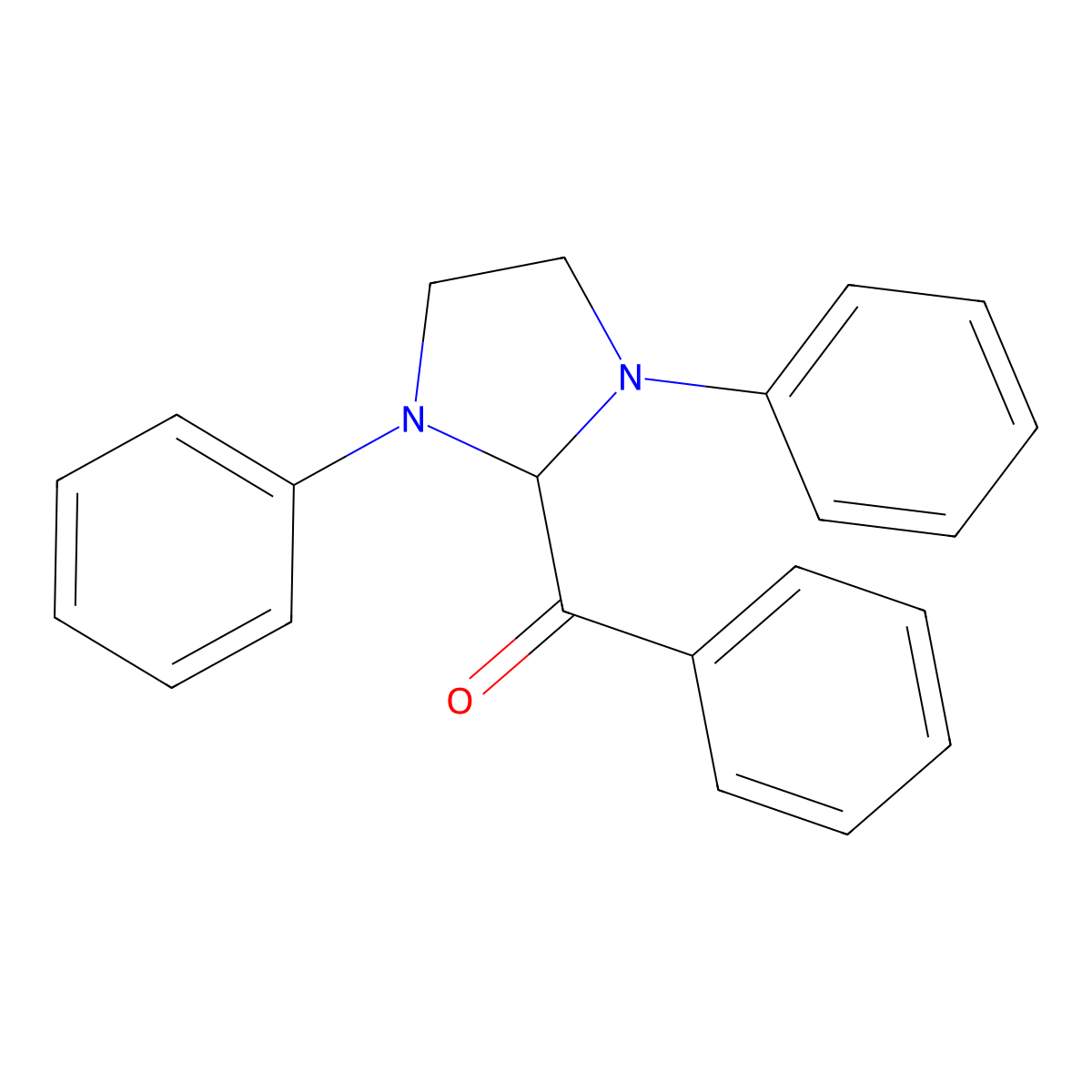 (1,3-Diphenyl-2-imidazolidinyl)phenylketone molecular structure, CAS 4982-02-9